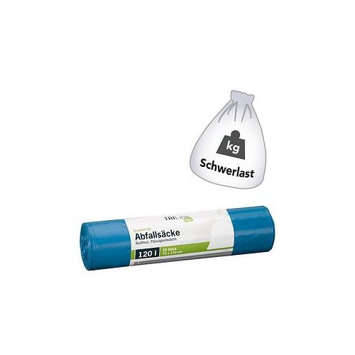 TRILine® Schwerlastsäcke Öko 120,0 l blau 40,0 µm, 25 St.