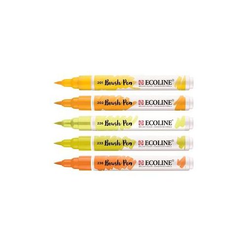 Talens ECOLINE® Brush-Pens gelb, 5 St.