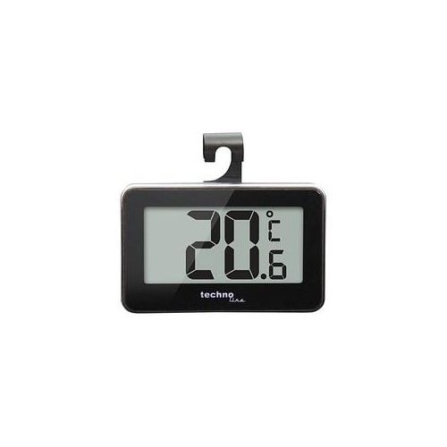 TechnoLine® WS 7012 Gefrier- & Kühlschrankthermometer schwarz