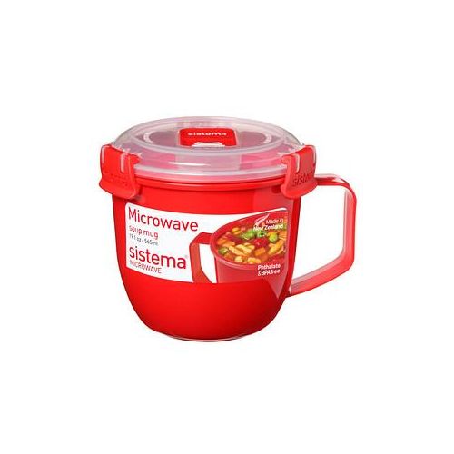 sistema® Mikrowellen-Suppentasse rot 565,0 ml, 1 St.