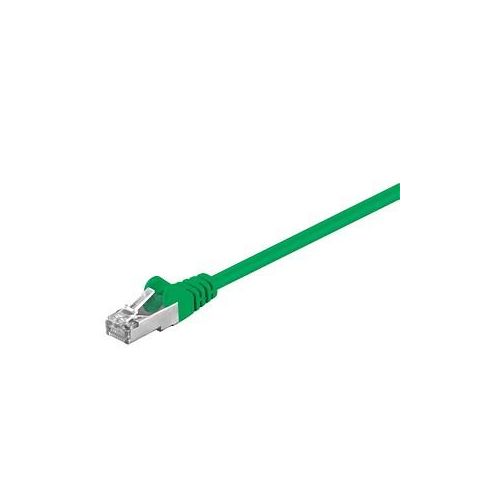 goobay RJ-45 Netzwerkkabel 2,0 m grün bis zu 1,00 Gbit/Sek. bis zu 100 MHz, 1 St.