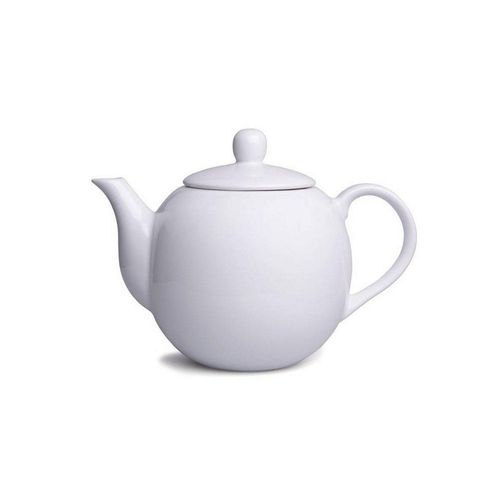 BigDean Teekanne weiss 1,1L Edel Porzellan Kaffeekanne Tee Kanne