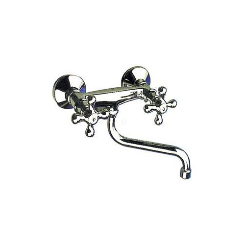 Demm Spültischarmatur Wandarmatur Zweigriff Sterling Nostalgie chrom 2310 045 x 2310, 04531.001.C