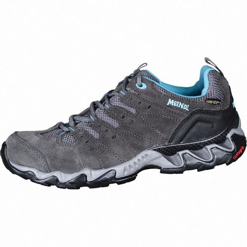 Meindl Portland Lady GTX Damen Velour Mesh Trekkingschuhe grau, Goretex Ausstattung, 4432151/5.5