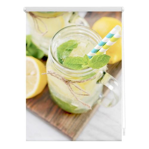 Lichtblick Rollo Klemmfix, ohne Bohren, blickdicht, Limo - Gelb