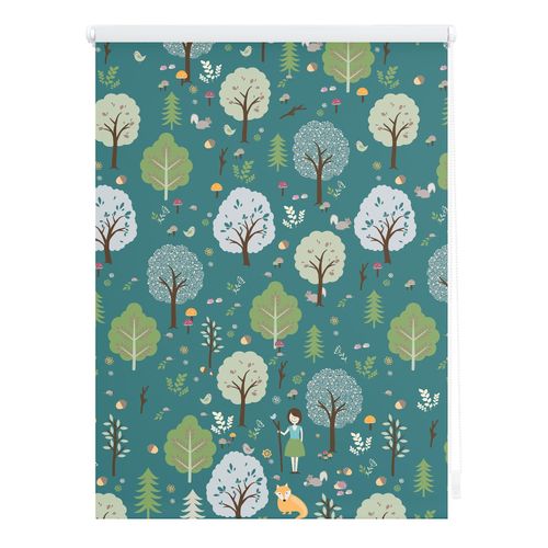 Lichtblick Rollo Klemmfix, ohne Bohren, blickdicht, Leni - Grün