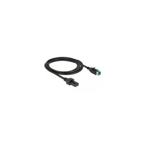 Kabel PoweredUSB 12V (Stecker) ></noscript> 2x4 Pin (Stecker) schwarz, 2 Meter