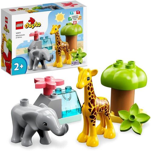 LEGO® Konstruktionsspielsteine Wilde Tiere Afrikas (10971), LEGO® DUPLO, (10 St), bunt