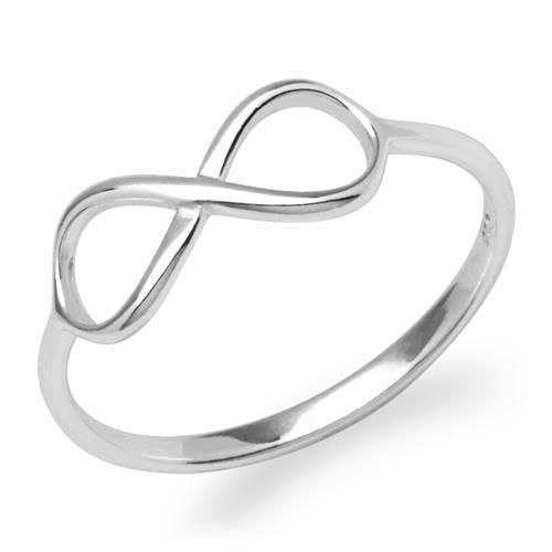 Silberner Ring Unendlichkeitssymbol 925er Silber