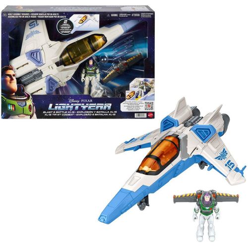 Mattel® Spielzeug-Flugrakete Disney und Pixar Lightyear Blast und Battle XL-15, 50 cm langes Raumschiff, bunt