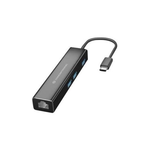 Conceptronics Conceptronic DONN07B - hub - 3 ports USB-Hubs - 3 - Schwarz
