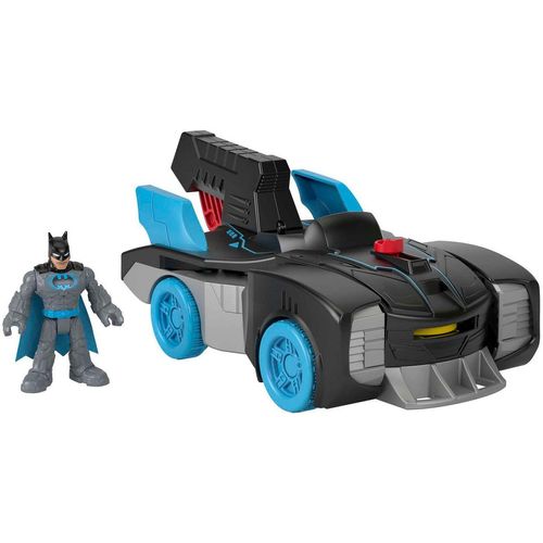 Mattel® Spielzeug-Auto Imaginext DC Super Friends Bat-Tech Batmobil und Batman, blau|bunt