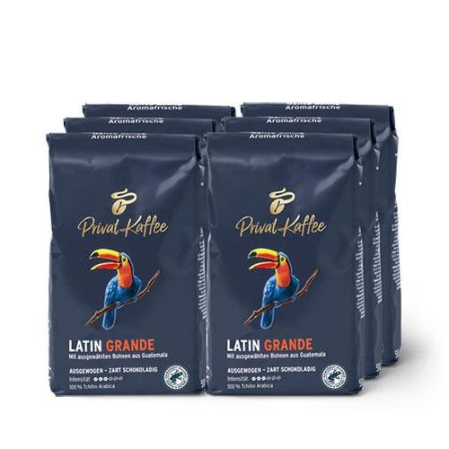 Privat Kaffee Latin Grande - 6x 500 g Ganze Bohne