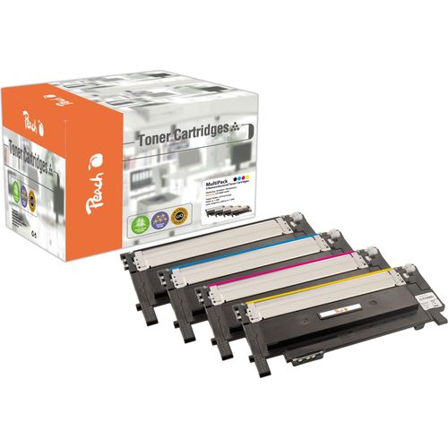 Peach S406 4 Toner (bk, c/m/y) ersetzt Samsung CLT-P406C/ELS, SU375A für z.B. Samsung CLP -360, Samsung CLP -360 N, Samsung CLP -360 ND (wiederaufbereitet)