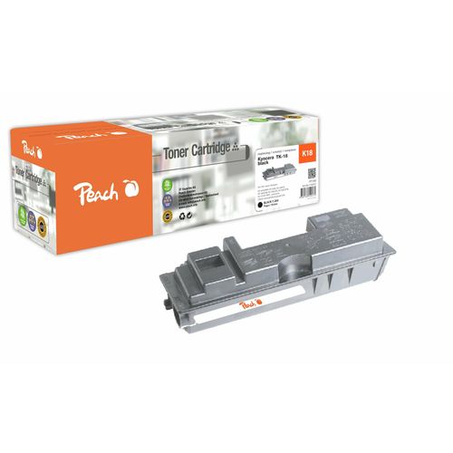 Peach K18 Toner bk ersetzt Kyocera TK-18 für z.B. Kyocera FS -1018 MFP, Kyocera FS -1020, Kyocera FS -1020 D, Kyocera FS -1020 DN (wiederaufbereitet)