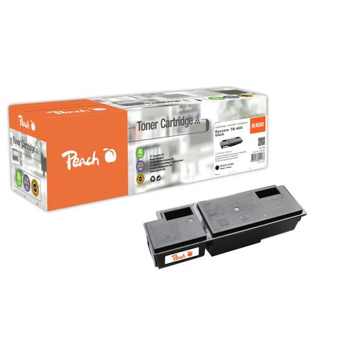 Peach K400 Toner bk ersetzt Kyocera TK-400 für z.B. Kyocera FS -6020, Kyocera FS -6020 D, Kyocera FS -6020 DN, Kyocera FS -6020 DTN (wiederaufbereitet)