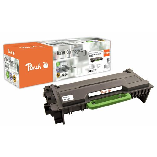 Peach B3480 Toner XL bk ersetzt Brother TN-3480 für z.B. Brother DCPL 5500 DN, Brother DCPL 6600 DW, Brother HLL 5000 D, Brother HLL 5100 DN (wiederaufbereitet)
