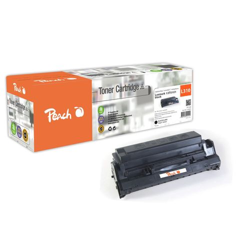 Peach L310 Toner bk ersetzt Lexmark No. 310, No. 312BK, 13T0101 für z.B. Lexmark 4044, Lexmark E 310, Lexmark E 312, Lexmark E 312 L (wiederaufbereitet)