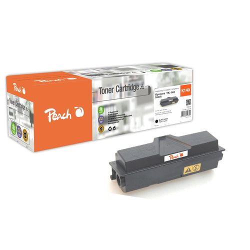 Peach K140 Toner bk ersetzt Kyocera TK-140 für z.B. Kyocera FS -1100, Kyocera FS -1100 Arztdrucker, Kyocera FS -1100 N, Kyocera FS -1100 TN (wiederaufbereitet)