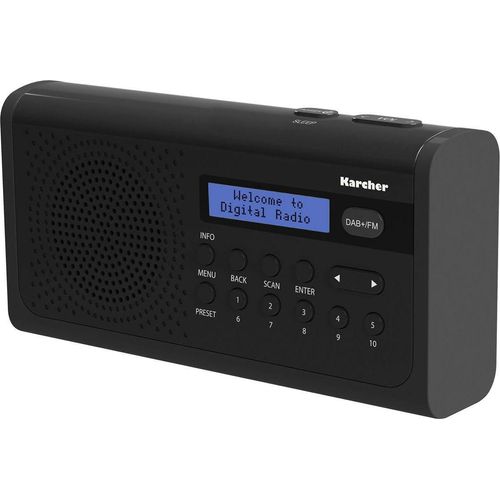 Karcher DAB 2405 Digitalradio (DAB) (Digitalradio (DAB), FM-Tuner, UKW mit RDS), schwarz