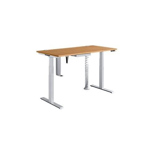 Schäfer Shop Genius Komplettangebot MODENA FLEX 5-tlg., Schreibtisch elektr. höhenverstellbar, PC-Halterung