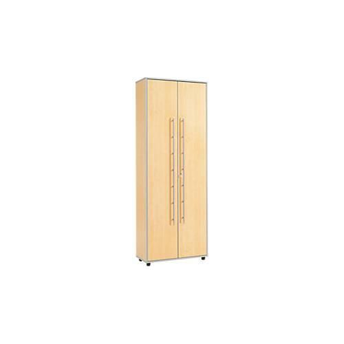 Schäfer Shop Select Aktenschrank Moxxo IQ, Holz, 5 Böden, 6 OH, B 801 x T 362 x H 2166 mm, abschließbar, Ahorn-Dekor