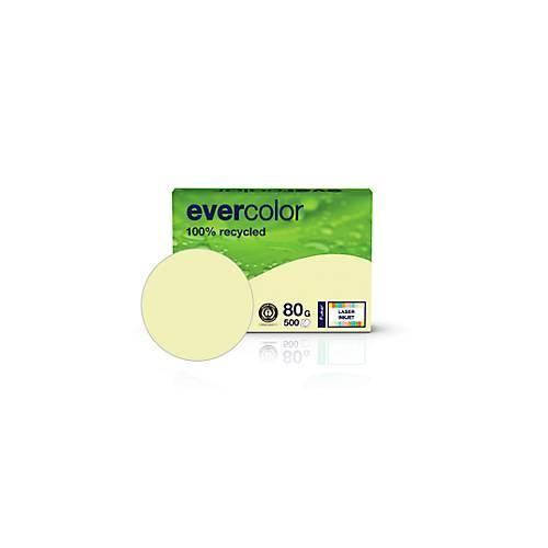 Kopierpapier EVERCOLOR, farbig, DIN A4, 80 g/m², hellgelb, 500 Blatt