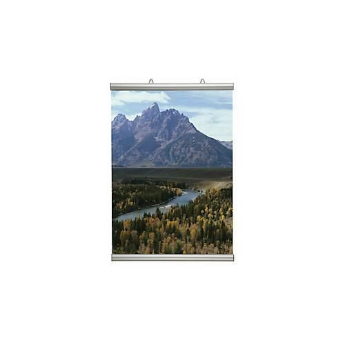 Klemmschiene Postersnapper, Wandmontage/freihängend, aufklappbar, Rutschsicherung, L 700 x T 16 x H 25 mm, Aluminium, 2 Stück