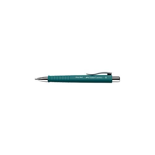 Faber-Castell Druckkugelschreiber Poly Ball XB, XB-Mine, emeraldgreen