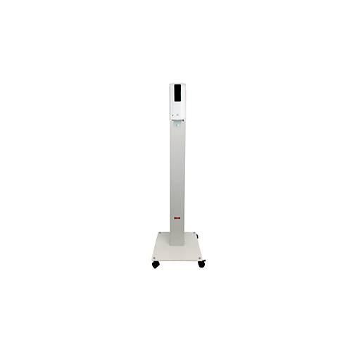 Mobile Hygienestation Manuflex Proficlean Sensor S, B 400 X T 380 x H 1298 mm, mit Sensorspender, ohne Tropfschale, inkl. Händedesinfektionsmittel & Batterien