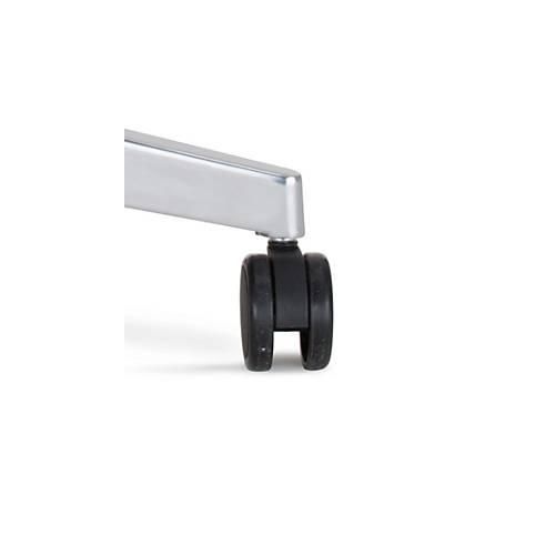 Bürostuhlrollen ESHH, für harte Böden, Ø 65 mm, Kunststoff, schwarz, 5 Stück
