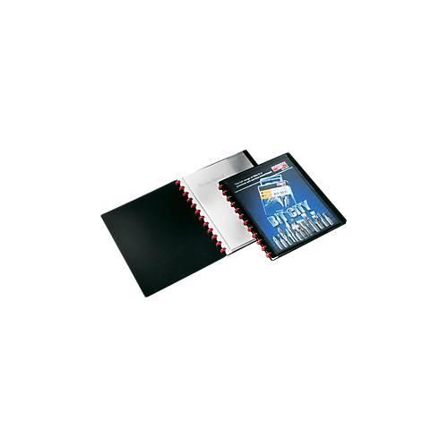 Durable Sichtbuch Easy Plus, für DIN A4, mit 20 Sichthüllen, 2 Stück, schwarz