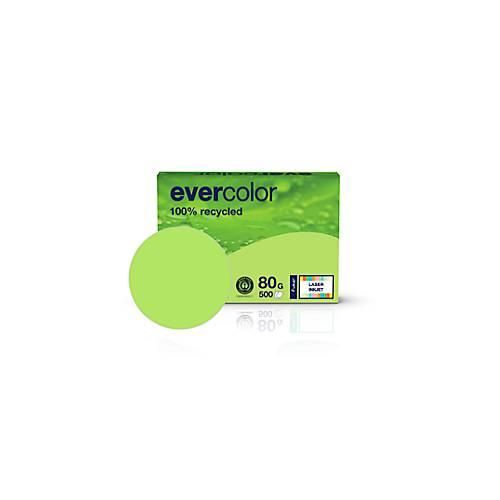 Kopierpapier EVERCOLOR, farbig, DIN A4, 80 g/m², lindgrün, 500 Blatt