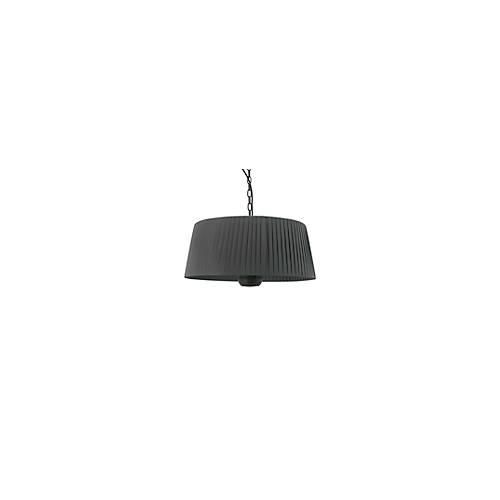 Infrarot Heizstrahler Fiamma, für die Deckenmontage im Außenbereich, 1800 W, IP24, LED-Beleuchtung & Fernbedienung, B 600 x T 600 x H 300 mm, schwarz