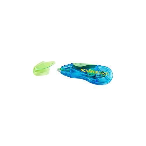Schäfer Shop Select Korrekturroller Grip, blau/grün, mit Band L 5 m x B 5 mm