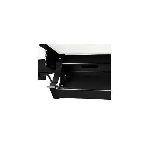 Schäfer Shop Select Kabelwanne Standard, für höhenverstellbare Schreibtische ab B 1400 mm, abklappbar, schwarz