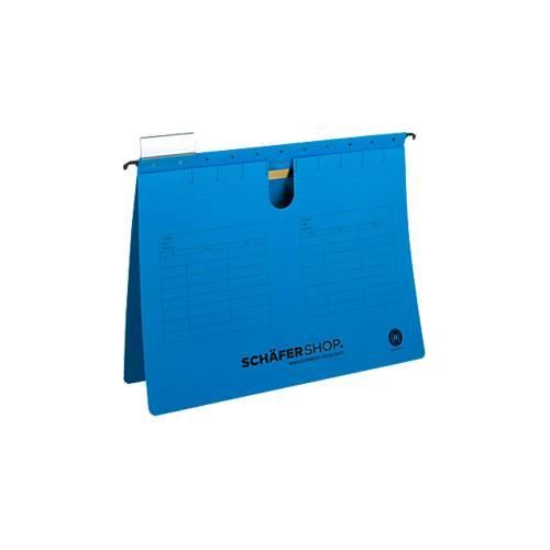 Schäfer Shop Select Hängehefter, DIN A4, Heftzunge oben, blau, 25 Stück