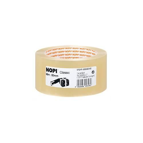 Packband Nopi® Classic 4042, Gesamtstärke 52 μ, L 66 m x B 55 mm, Rollen-∅ 76 mm, Polypropylen-Folie, transparent, 36 Rollen