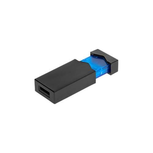 USB-Stick Clickmie, schwarz-blau, mit Sprungfedertechnik, USB 2.0 Schnittstelle, 32 GB