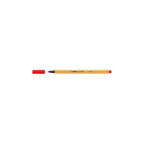 STABILO Fineliner Point 88, 0,4 mm, 10 Stück, rot