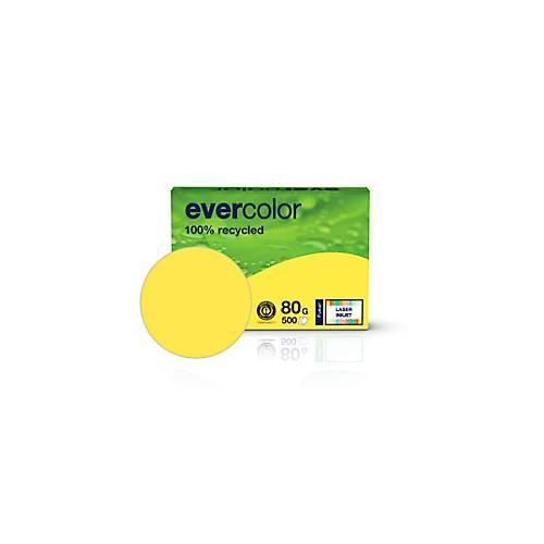 Kopierpapier EVERCOLOR, farbig, DIN A4, 80 g/m², gelb, 500 Blatt