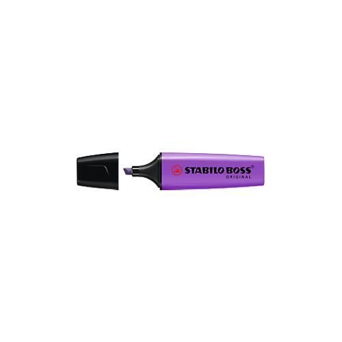 Textmarker STABILO® BOSS Original, Keilspitze, lichtbeständig, schnell trocknend, lavendel, 1 Stück