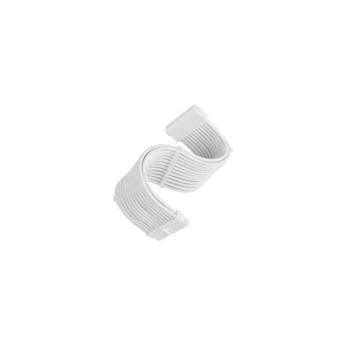 Netzteil-Verlängerungskabel SST-PP07E-MBW-V2, 24pin ATX weiß, 30cm
