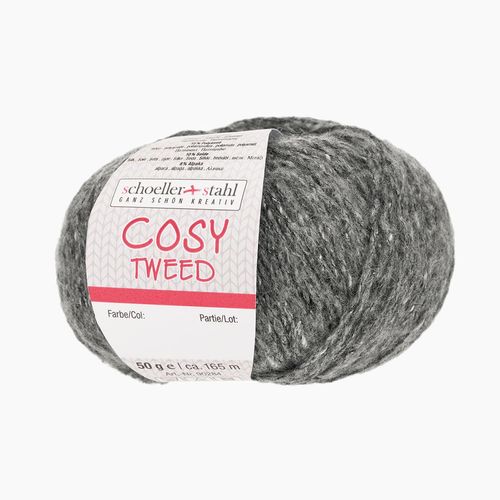 Cosy Tweed Schoeller+Stahl, Grau, aus Polyacryl