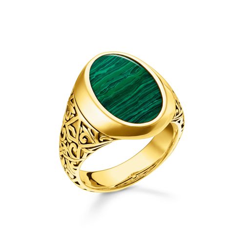 Ring grün-gold