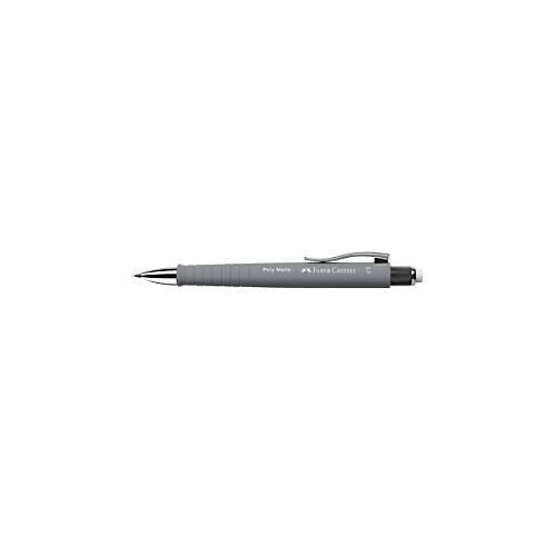 Faber-Castell Druckbleistift Poly Matic, Minenstärke 0,7 mm, nachfüllbar, grau