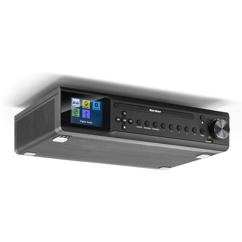 Karcher RA 2060D-B Küchen-Radio (Unterbauradio mit CD-Player, DAB+ / UKW-Radio, USB / MP3-Wiedergabe), schwarz