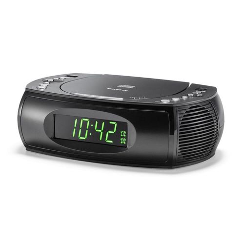 Karcher UR 1308 Uhrenradio (Radiowecker mit CD Player und UKW Radio – Wecker mit Dual-Alarm)