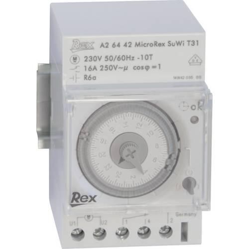 REX Zeitschaltuhren A26442 Hutschienen-Zeitschaltuhr 230 V 16 A/250 V