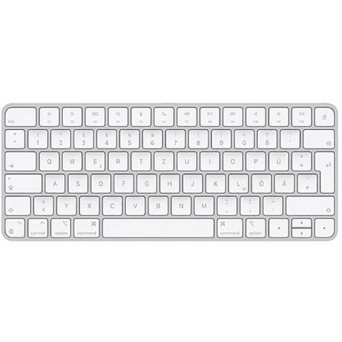 Apple Magic Keyboard Bluetooth® Tastatur Deutsch, QWERTZ Weiß Wiederaufladbar